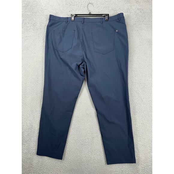 Algo Pants Mens 42 Navy Blue Chino Tech Performance UPF 40 Moisture Wicking NEW - Picture 4 of 13